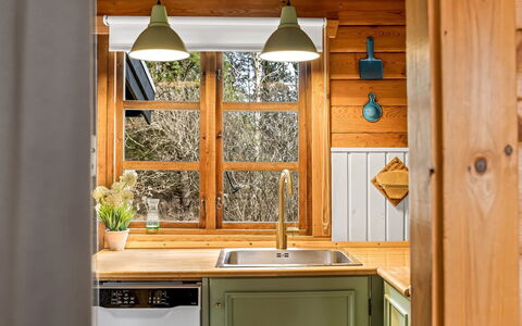 Aksinja - 500M from the Sea: Interior Design, Kitchen, Flooring, Wood, Furniture, Countertop, Ceiling, Cabinetry, Floor, Kitchen Appliance