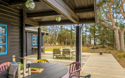 Aksinja - 500M from the Sea: Wood, Cottage, Home, Door, Garden Buildings, Porch, Hardwood, Deck, Shade, Plank