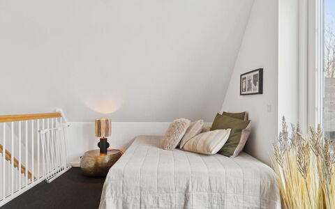 Strandulf - 1Km from the Sea: Interior Design, Furniture, Bed, Bedroom, Wall, Flooring, Floor, Wood, Ceiling, Bedding