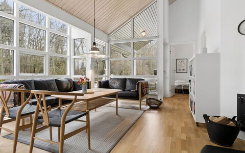 Aarre - 1Km from the Sea: Flooring, Interior Design, Wood, Ceiling, Furniture, Wood Flooring, Floor, Living Room, Couch, Lighting