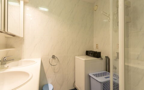 Mitsou with Seaview and Parking: Plumbing Fixture, Wall, Flooring, Bathroom, Bathroom Sink, Floor, Interior Design, Sink, Ceiling, Tap