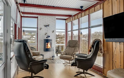 Dimo - 75M to the Fjord: Furniture, Wood, Interior Design, Flooring, Chair, Floor, Ceiling, Living Room, Apartment, Room