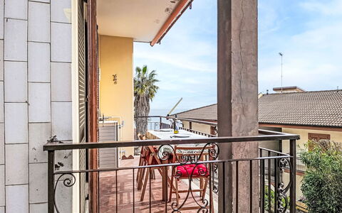 Titti e Giba: Apartment, Resort, Chair, Shade, Balcony, Kitchen & Dining Room Table, Restaurant, Eco Hotel, Hotel