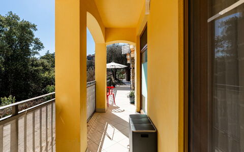 Resort Antico Frantoio Doria: Apartment, Resort, Chair, Shade, Balcony, Kitchen & Dining Room Table, Restaurant, Eco Hotel, Hotel