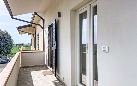 Bibbona 15: Apartment, Resort, Chair, Shade, Balcony, Kitchen & Dining Room Table, Restaurant, Eco Hotel, Hotel