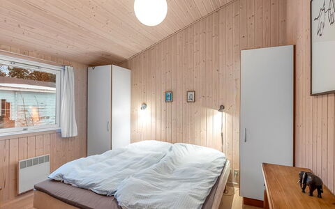 Gebko - 750M from the Sea: Wall, Interior Design, Wood, Bedroom, Ceiling, Flooring, Floor, Bed, Furniture, Room