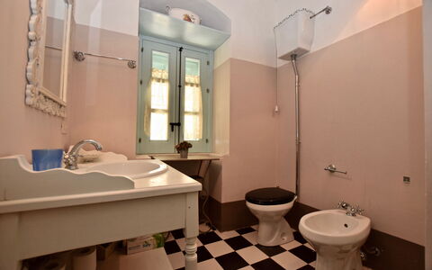 Villa Fontanazza: Plumbing Fixture, Bathroom Sink, Flooring, Floor, Interior Design, Sink, Bathroom, Toilet Seat, Ceiling, Plumbing