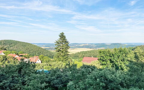 Hillside View: Sky, Blue, Leaf, Green, Nature, Mountainous Landforms, Vegetation, Hill, Natural Landscape, Horizon