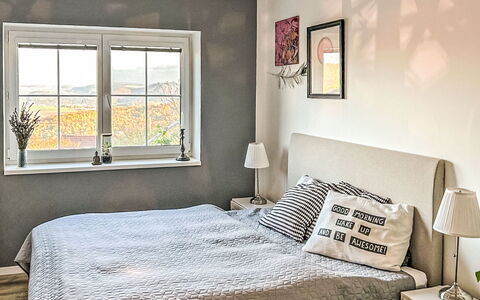 Hillside View: Bed, Bedding, Bedroom, Furniture, Interior Design, Bed Sheet, Linens, Floor, Flooring, Room