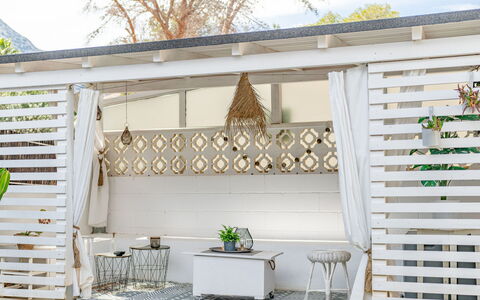 Rincón del Sol: Furniture, Wood, Chair, Floor, Sea, Balcony, Fence, Deck, Hardwood, Wood Stain