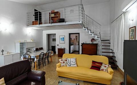Villa del Monte: Interior Design, Furniture, Flooring, Floor, Room, Ceiling, Apartment, Couch, Lighting, Living Room