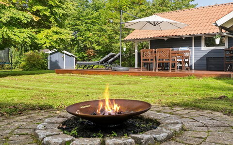 Elenor - 1.3Km from the Sea: Garden, Lawn, Cottage, Groundcover, Outdoor Furniture, Backyard, Yard, Shade, Landscaping, Farmhouse