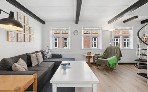 Cedomir - 400M from the Sea: Furniture, Interior Design, Flooring, Couch, Floor, Wood, Ceiling, Wood Flooring, Living Room, Room