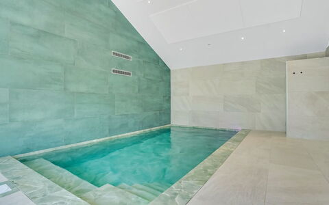 Goti - 400M from the Sea: Flooring, Floor, Tile, Natural Material, Swimming Pool, Marble, Bathroom, Daylighting