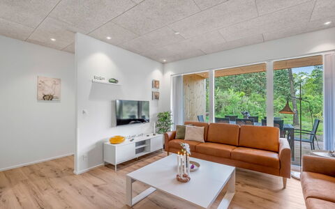 Helina - 250M to the Fjord: Flooring, Interior Design, Ceiling, Wood, Floor, Room, Wood Flooring, Living Room, Furniture, Couch