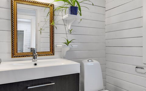 Jalina - 30Km from the Sea: Bathroom, Toilet Seat, Wall, Plumbing Fixture, Toilet, Interior Design, Flooring, Floor, Sink, Bathroom Sink