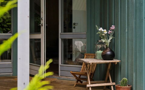 Niela - 700M from the Sea: Furniture, Outdoor Furniture, Tableware, Table, Drinkware, Chair, Outdoor Table, Food, Bottle