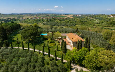 Il Leccio, Vinci, Private Pool and Tennis: Landscape, Land Lot, Plantation, Estate, Landscaping, Chaparral, Hedge