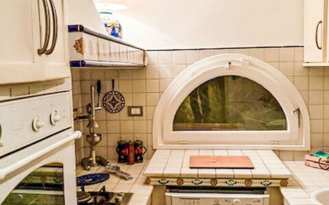 Il Sogno Toscano: Kitchen, Interior Design, Major Appliance, Flooring, Kitchen Appliance, Kitchen Stove, Countertop, Floor, Gas Stove, Room