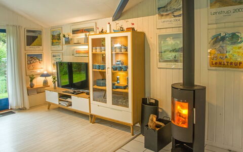 Nis - 900M from the Sea: Interior Design, Flooring, Wood, Furniture, Floor, Lighting, Living Room, Room, Television, Picture Frame