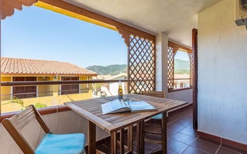 Fortuna: Wood, Ceiling, Interior Design, Wood Stain, Balcony, Apartment, Shade, Hardwood, Chair, Kitchen & Dining Room Table