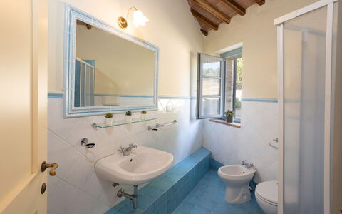 Casa Stella Serena, Podere le Scopaie, Pool: Wall, Flooring, Interior Design, Floor, Plumbing Fixture, Ceiling, Bathroom, Plumbing, Room, Door