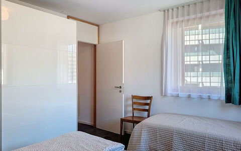 Residenza Eride - Apt.4: Flooring, Wall, Floor, Interior Design, Wood, Ceiling, Bed, Room, Lighting, Bedroom
