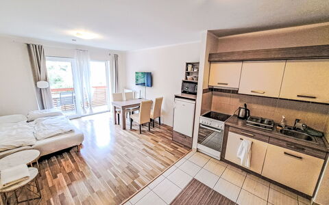 Alpe Adria: Apartment, Furniture, Balcony, Hardwood, Chair, Wood Stain, Wood Flooring, Hotel, Resort, Plank