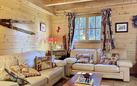 La Suisse Normande: Furniture, Interior Design, Wood, Flooring, Ceiling, Room, Floor, Living Room, Home, Lighting
