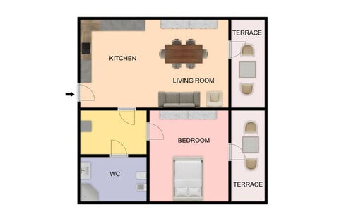 Suite Riviera: Bedroom, Bed, Design