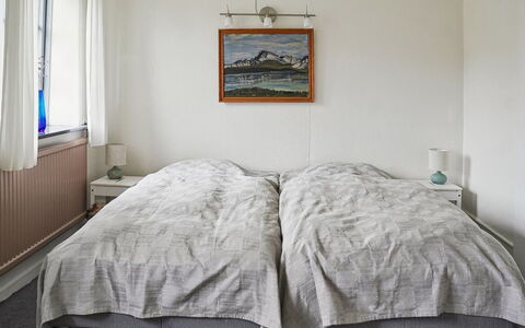 Espen - 300M from the Sea: Bed, Bedroom, Bedding, Bed Sheet, Wood, Linens, Floor, Furniture, Flooring, Interior Design