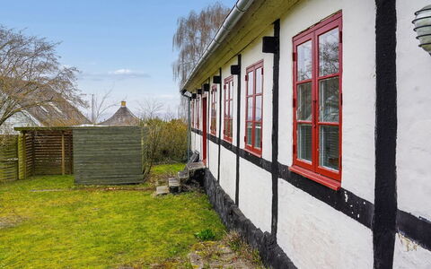 Espen - 300M from the Sea: Cottage, Yard, Sash Window, Lawn, Backyard, Farmhouse, Siding, Porch