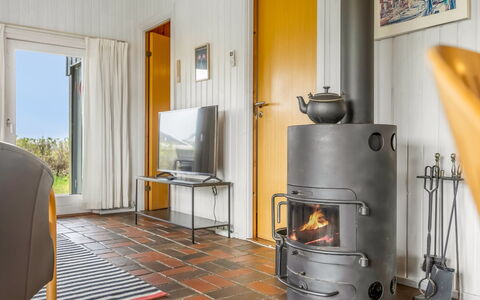 Alea - 150M from the Sea: Flooring, Chair, Hardwood, Home Appliance, Wood Flooring, Wood-Burning Stove, Wood Stain, Stove, Living Room