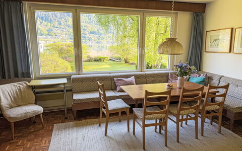 Ossiacher See 20: Furniture, Flooring, Interior Design, Floor, Wood, Table, Kitchen & Dining Room Table, Wood Flooring, Chair, Dining Room