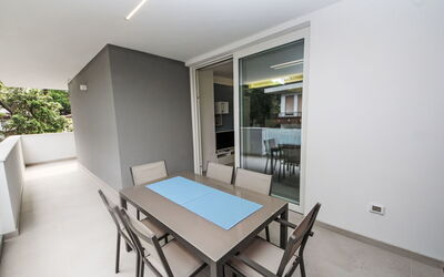 Rosolina Mare 665: Wood, House, Cottage, Home, Swimming Pool, Porch, Door, Resort, Shade, Estate