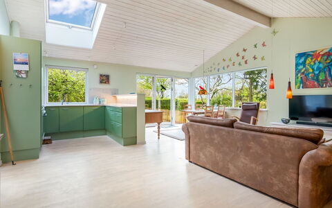 Amina - 500M from the Sea: Interior Design, Flooring, Ceiling, Wood, Floor, Furniture, Wood Flooring, Couch, Living Room, Lighting