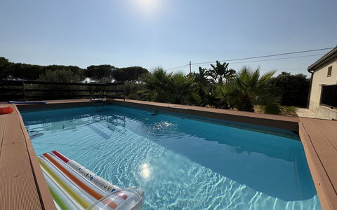 Villa Andrea: Blue, Swimming Pool, Composite Material, Resort, Eco Hotel, Shade, Hotel, Hacienda, Villa