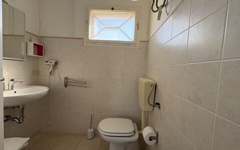Villa Andrea: Toilet Seat, Plumbing Fixture, Bathroom, Toilet, Flooring, Sink, Floor, Bathroom Sink, Interior Design, Plumbing