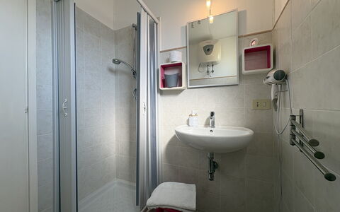 Villa Andrea: Interior Design, Floor, Room, Flooring, Plumbing Fixture, Sink, Plumbing, Tap, Ceiling, Bathroom Sink