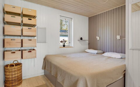 Sinnika - 550M from the Sea: Wood, Flooring, Interior Design, Floor, Ceiling, Room, Bedroom, Bed, Cabinetry, Wood Stain