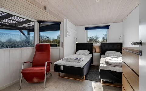 Nisse - 300M from the Sea: Interior Design, Ceiling, Floor, Flooring, Furniture, Bedroom, Room, Bed, Bed Sheet, Bedding