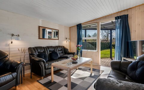 Nisse - 300M from the Sea: Wood, Furniture, Interior Design, Ceiling, Flooring, Couch, Living Room, Floor, Room
