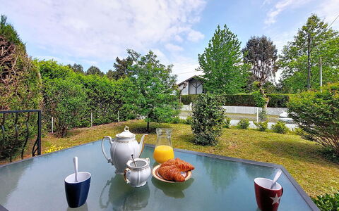 Maison des Bergers: Furniture, Balcony, Shade, Garden, Outdoor Furniture, Chair, Porch, Yard, Landscaping, Backyard