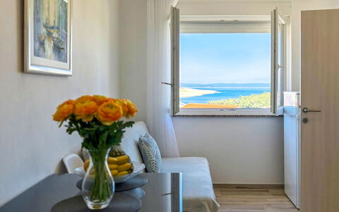 Rab Lopar 115: Furniture, Apartment, Sea, Shade, Window Covering, Window Treatment, Curtain, Lamp, Hotel, Pillow