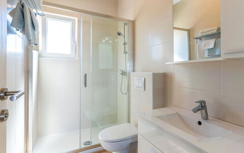 Rab Lopar 115: Bathroom, Flooring, Plumbing Fixture, Interior Design, Floor, Bathroom Sink, Sink, Tap, Plumbing, Bathroom Cabinet