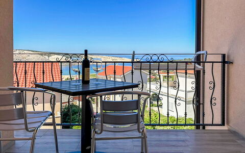 Rab Lopar 115: Furniture, Chair, Outdoor Furniture, Table, Outdoor Table, Sea, Balcony, Kitchen & Dining Room Table, Ocean, Coffee Table
