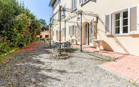 San Giovanni alla Vena: Furniture, Interior Design, Flooring, Chair, Floor, Table, Kitchen & Dining Room Table, Shade, Ceiling, Wood Stain