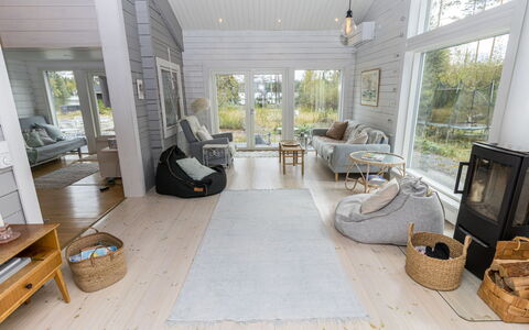 Teurajärven Helmi: Wood, Wood Flooring, Home, Flooring, Hardwood, Cottage, Living Room, Plank, Wood Stain, Laminate Flooring