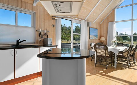 Yanne - 550M from the Sea: Wood, Kitchen, Interior Design, Flooring, Furniture, Kitchen Appliance, Ceiling, Countertop, Lighting, Floor