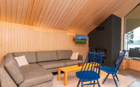 Villa Antti: Interior Design, Furniture, Flooring, Wood, Floor, Ceiling, Living Room, Room, Couch, Wood Flooring